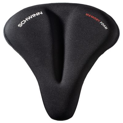Schwinn Sport Memory Foam Dual Strap Bike Seat Cover, Saddle Cover for Extra Comfort, Soft, Weather-Resistant Memory Foam, Dual Straps Attach Quickly to Most Standard Size Adult Bike Seats