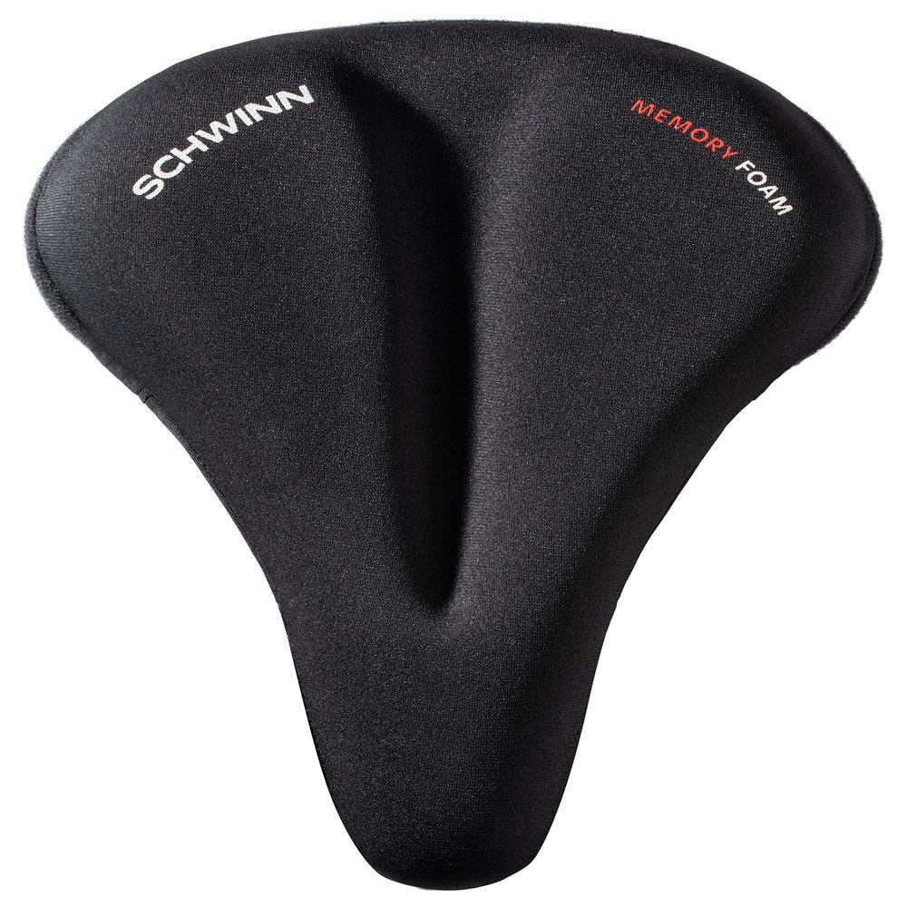 Schwinn Sport Memory Foam Dual Strap Bike Seat Cover, Saddle Cover for Extra Comfort, Soft, Weather-Resistant Memory Foam, Dual Straps Attach Quickly to Most Standard Size Adult Bike Seats