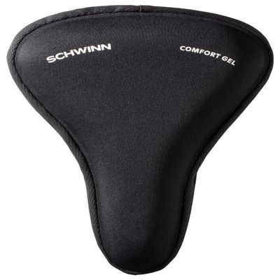 Schwinn Sport Gel Bike Seat Cover, Saddle Cover for Extra Comfort, Soft, Weather-Resistant Gel, Skirt and Drawstring Attaches Quickly to Most Standard Size Adult Bike Seats