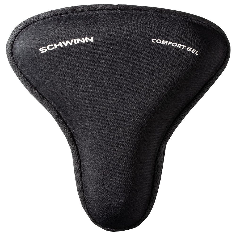 Schwinn Sport Gel Bike Seat Cover, Saddle Cover for Extra Comfort, Soft, Weather-Resistant Gel, Skirt and Drawstring Attaches Quickly to Most Standard Size Adult Bike Seats