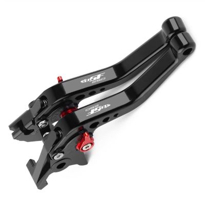 FIGULI Levers Handlebar for Suzuki GIXXER 250 SF 2020 2021 Motorcycle Accessories CNC Short Adjustable Brake Clutch Levers (Color : Black red)