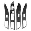 FSFY Car Interior Window Lift Switch Panel Cover Trim Replacement Kits Carbon Fiber for MITSUBISHI Lancer EVO X MR 2008-2015 view 3