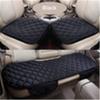 homeemoh Car Seat Pad Cover with Small Pocket, Universal Fit Quilted Fabric Auto Cushion Breathable Mat for Driving,Rear Seat-Black view 2