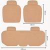 homeemoh Car Seat Pad Cover with Small Pocket, Universal Fit Quilted Fabric Auto Cushion Breathable Mat for Driving,Rear Seat-Black view 4