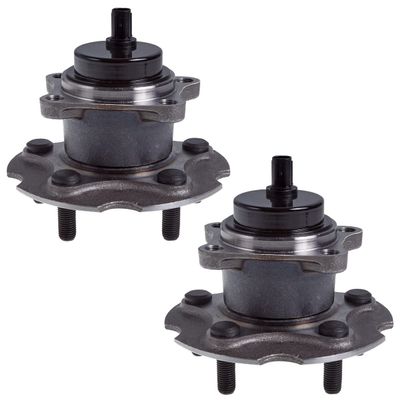 AUQDD 512372 x2 (For FWD Models) Rear Wheel Hub and Bearing Assembly Compatible With 2010-2012 Le-xus HS250h,18-21 NX300 /11-16 Sc-ion tC /06-18 Toy-ota RAV4# HA590173 42450-0R010