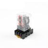 GUMMMY Intermediate Relay MK3P-I MK3P Small electromagnetic Relay with Base 8PIN DC12V DC24V AC110V AC220V (Size : DC24V) view 1