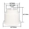 Yuanhe White Plastic Cup Drink Holder Insert with Drain for Boat Car Marine Rv, 4PCS view 3