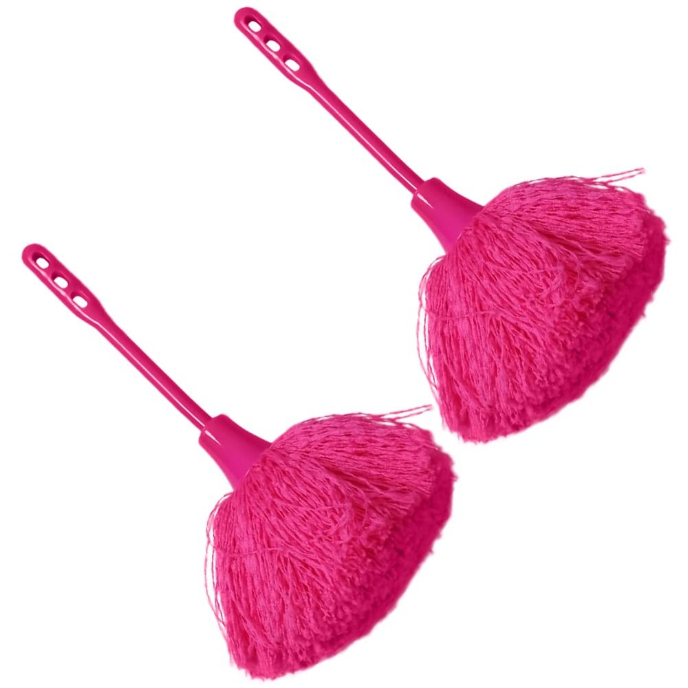 2pcs Handheld Duster with Ergonomic Handle for Home and Cleaning Non- Multipurpose Dust Removal Tool for Ceiling Walls Furniture and Hard Reach Areas