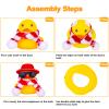 MuMyer Winter Duck Car Ornaments, Rubber Duck Car Dashboard Decorations Accessories with Mini Hat, Sunglasses, and Scarf(B19) view 3