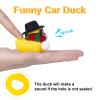 MuMyer Winter Duck Car Ornaments, Rubber Duck Car Dashboard Decorations Accessories with Mini Hat, Sunglasses, and Scarf(B19) view 4