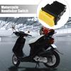 X AUTOHAUX Motorcycle Handlebar Switches Start Engine Button Switches for Honda DIO 50 Yellow 1 Pcs view 2