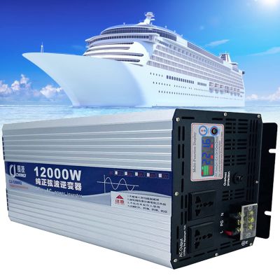 ELOMAS Power Inverter Pure Sine Wave 6000W 8000W 10000W 12000W Car Inverter Dc 12V 24V 48V 60V 72V to Ac 110V 220V with Ac Outlets and LCD Display for Rv Car Solar System Emergency,12000W-60Vto110V