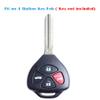 vurbemes 360 Degree Soft TPU Protector Key Fob Cover Case fit for Toyota 2007-2011 Camry Rav4 2005-2010 Scion TC 2007-2013 Yaris 2008-2013 Avalon 2008-2013 Corolla Venza Keyless Entry Key Fob (Black) view 2