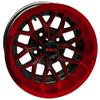 Red Hawk TIR-RX284-BR Wheel Wheel, Gloss Black with Red, 12x6 ET-10 Golf Carts view 1