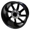 Red Hawk TIR-RX404-B Wheel Gloss Black, 14x7 ET-25 Golf Carts view 4