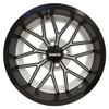 Red Hawk TIR-RX281-WB Wheel Gloss Finish, Black, 14x7 ET-25 Golf Carts view 2
