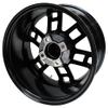 Red Hawk TIR-RX391-MB Wheel, Matte Black, 14x7 ET-25 Golf Carts view 4