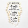 Decal Stickers of Serenity Prayer Premium Indoor (No Waterproof) Vinyl Decal Stickers for Laptop Phone Accessory Helmet Car Window Mug Tuber Cup Door Wall Decoration NVCVER3g22221BL view 1
