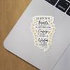Decal Stickers of Serenity Prayer Premium Indoor (No Waterproof) Vinyl Decal Stickers for Laptop Phone Accessory Helmet Car Window Mug Tuber Cup Door Wall Decoration NVCVER3g22221BL view 3