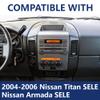 GRAND ORANGE Center Dash Radio AC Bezel w/Speaker Bezel Compatible with 2004-2006 Nissan Titan, Armada SE & LE Gray Radio Player Climate Control Bezel 682577S000 view 2