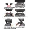 Rioler Car Side Headrest Pillow PU Leather Car Neck Seat Head Support Rest Cushion Universal Headrest Neck Pillow Rest Cushion 360Adjustable (Brown) view 4
