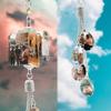WERWAES Personalized Custom Car Rear View Mirror Accessories Customize Crystal Photo Hang Pendant (CG) view 2