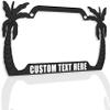 Just Keep Swimming Style Palm Tree Heavy Duty Metal License Plate Frame Beach License Plate Car Holder view 4
