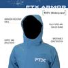 FROGG TOGGS Men's FTX Armor Premium Waterproof Rain, Fishing/Anglers Jacket, Ocean Blue, Medium view 4