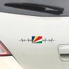 Guangpat Seychelles Stickers for Car Heartbeat Seychelles Flag Car Decal Window Decal Patriotic Decor National Flag Custom Vinyl Decal Die Cut Decals Funny Laptop Stickers Bumper Stickers view 2