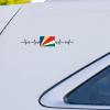 Guangpat Seychelles Stickers for Car Heartbeat Seychelles Flag Car Decal Window Decal Patriotic Decor National Flag Custom Vinyl Decal Die Cut Decals Funny Laptop Stickers Bumper Stickers view 3