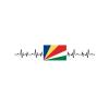 Guangpat Seychelles Stickers for Car Heartbeat Seychelles Flag Car Decal Window Decal Patriotic Decor National Flag Custom Vinyl Decal Die Cut Decals Funny Laptop Stickers Bumper Stickers view 4
