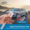 EKALA for Volkswagen Key Fob Cover with Leather Key Fob Keychain, 4 Buttons Soft TPU Keys Shells Girly White Key Fob Cover Compatible with Volkswagen Atlas Passat Jetta Golf Alltrack(P-Vlw) view 3