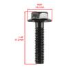 Caltric Flanged Head Clutch Bolt Compatible with Yamaha SX Viper 2002-2003/95817-06025-00 view 2