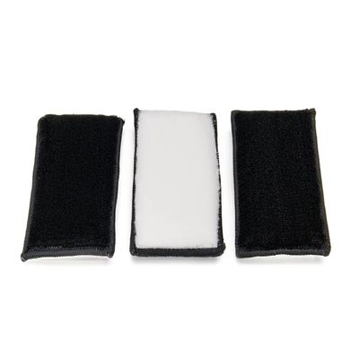 Autofiber Scrub Ninja Max, Interior Scrubbing Sponge - Pack of 3 (White/Black)