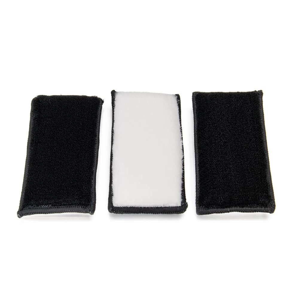 Autofiber Scrub Ninja Max, Interior Scrubbing Sponge - Pack of 3 (White/Black)
