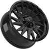 TIS 547B 20X9 Gloss Black with Cast Lip Logo - 5X5.00 / 5X5.50 Bolt Pattern, +00 Offset, Hub Bore 78.1mm view 2