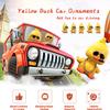 wonuu Cute Yellow Duck Car Ornaments Cool Duck Car Dashboard Decorations Shaking Head Doll view 2