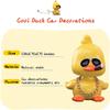 wonuu Cute Yellow Duck Car Ornaments Cool Duck Car Dashboard Decorations Shaking Head Doll view 4