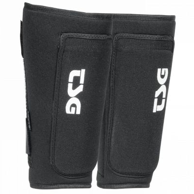 TSG Shinguard Samir, Leg Protector, Cycling, Hardshell, EVA Foam Padding, Stretchy Neoprene, Open Back, Removable Splint, MTB, Trail, Downhill, Dirt, Park, Certified, Adults, Swiss Design