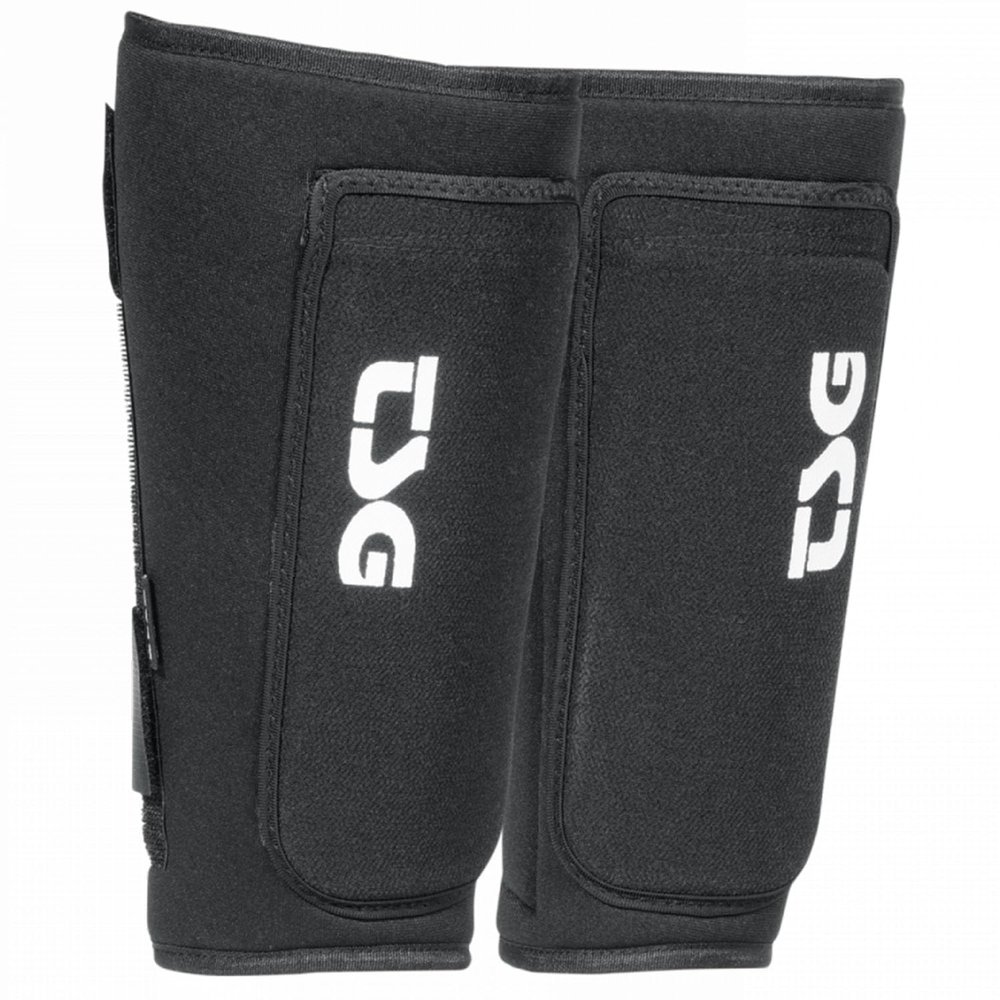 TSG Shinguard Samir, Leg Protector, Cycling, Hardshell, EVA Foam Padding, Stretchy Neoprene, Open Back, Removable Splint, MTB, Trail, Downhill, Dirt, Park, Certified, Adults, Swiss Design