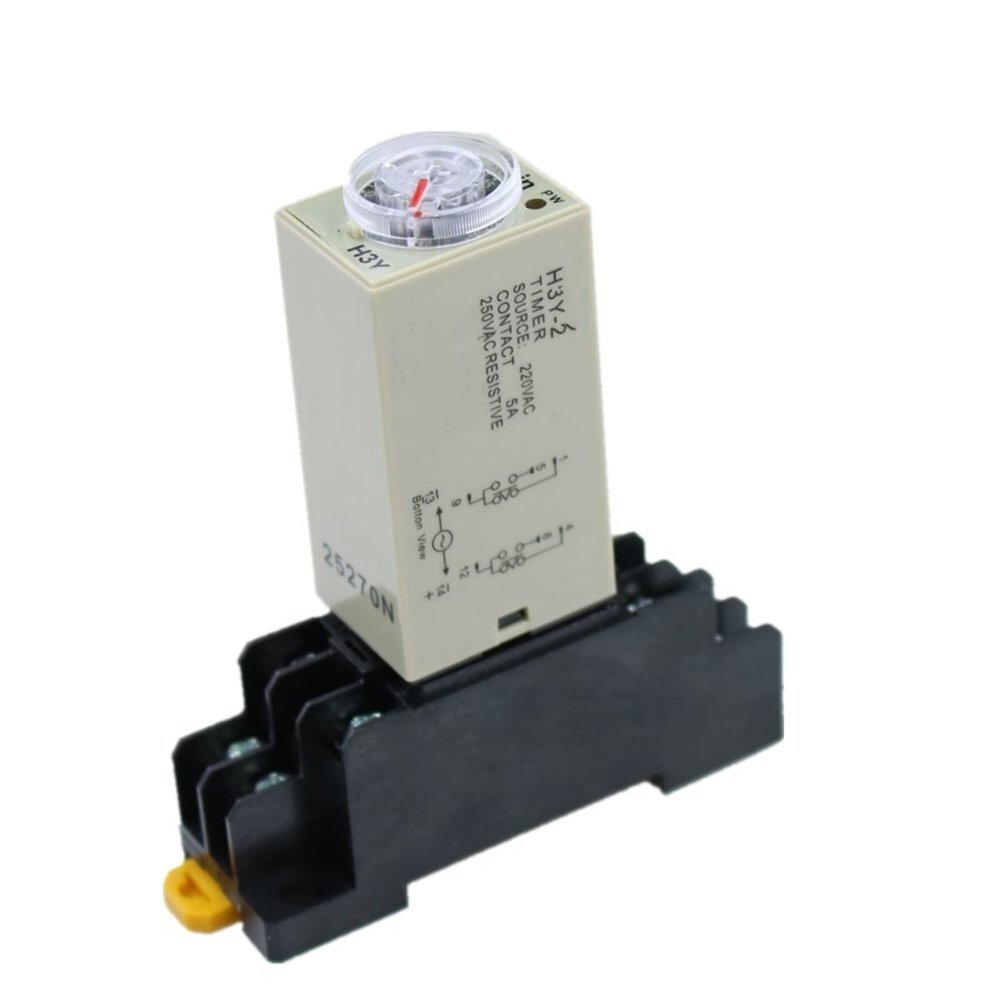 KAVJU H3Y-2 36V Small time Relay 0-10S ST6P Electronic Relay Power on time delay (Size : DC 110V)