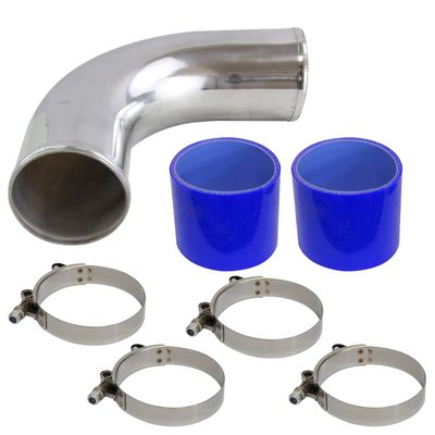 PKSABB Universal 3" 90 Degree Aluminum Piping Turbo Intercooler Pipe Kit