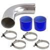 PKSABB Universal 3" 90 Degree Aluminum Piping Turbo Intercooler Pipe Kit view 1