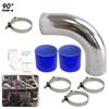 PKSABB Universal 3" 90 Degree Aluminum Piping Turbo Intercooler Pipe Kit view 3