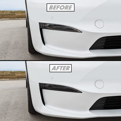 SlickMod PreCut Vinyl Smoke Tint for 2022-2023 Tesla Model S Foglight (35% Light Smoke, 3. Foglight)