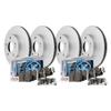 F&R Brake Rotors OE Metallic Pads Sensors for 2012-2018 Audi A6 Quattro 356MM view 2
