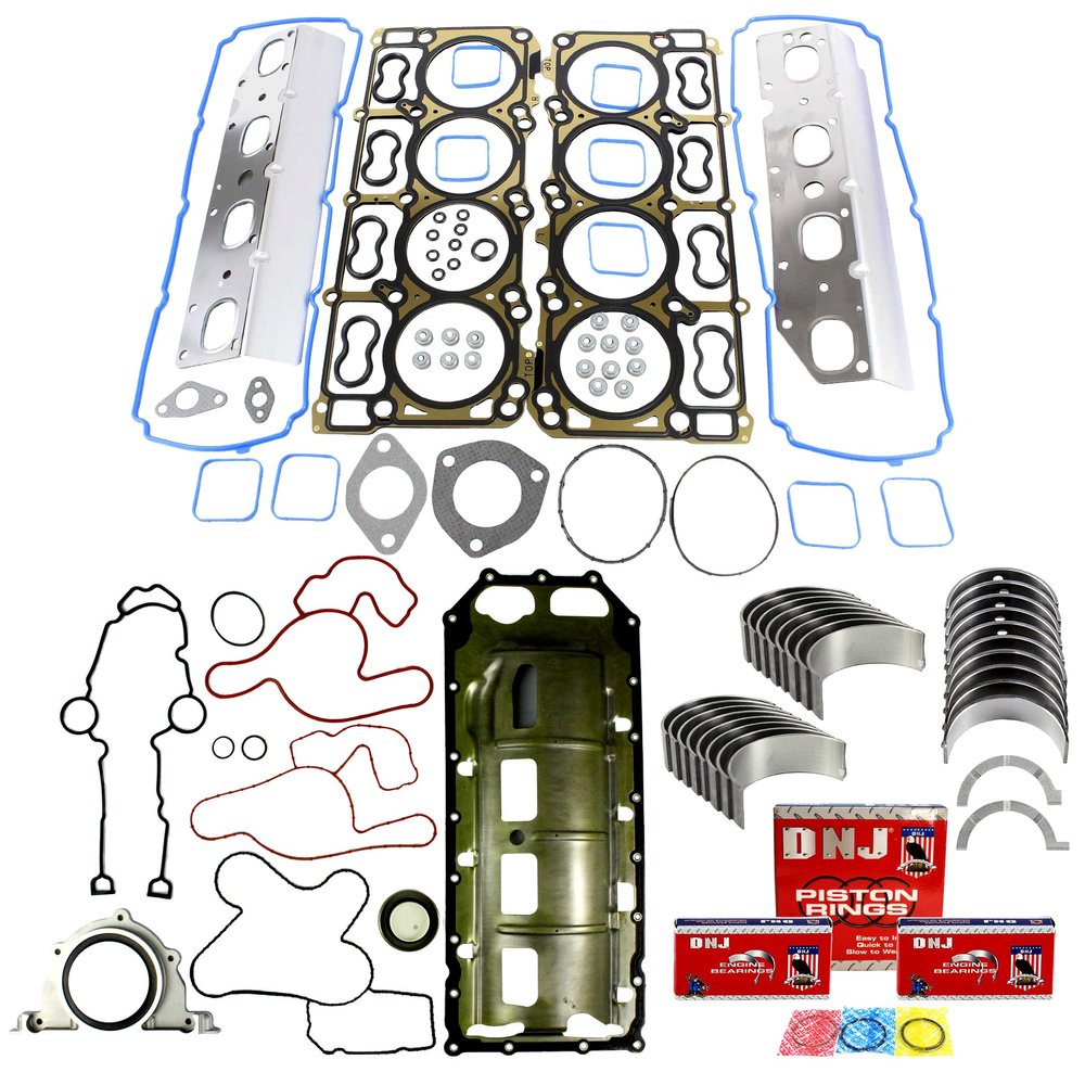 DNJ RRK1163A Engine Re-Ring Kit for 2009-2022 Chrysler, Dodge, Ram 1500, 1500 Classic, 2500 5.7L V8 16V OHV 345cid