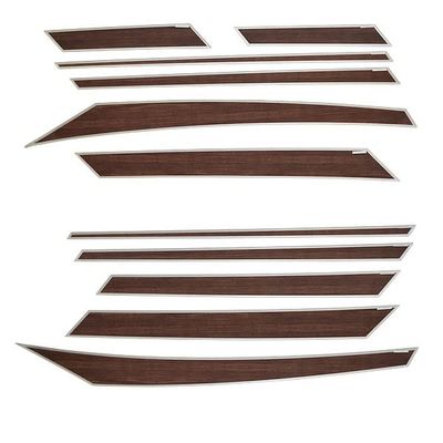 MasterCraft Boat Raised Decal Sticker Set | X-Star Woodgrain Silver