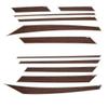 MasterCraft Boat Raised Decal Sticker Set | X-Star Woodgrain Silver view 1