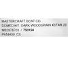MasterCraft Boat Raised Decal Sticker Set | X-Star Woodgrain Silver view 3